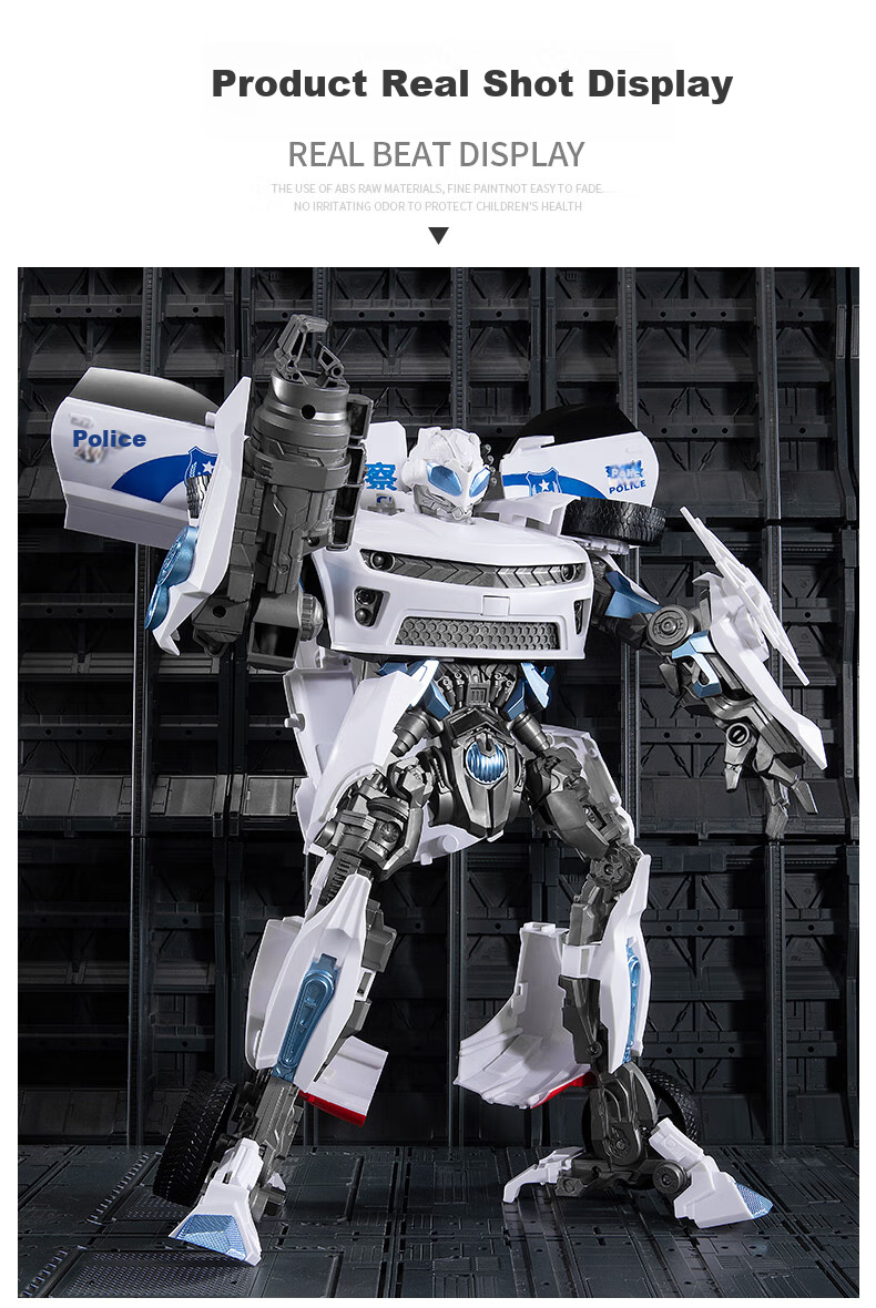 Tangmi TEMI Transforming Toy Robot, Transformers, Bumblebee, Darkwing, Car Man, Children's Birthday Gift for Boys 13