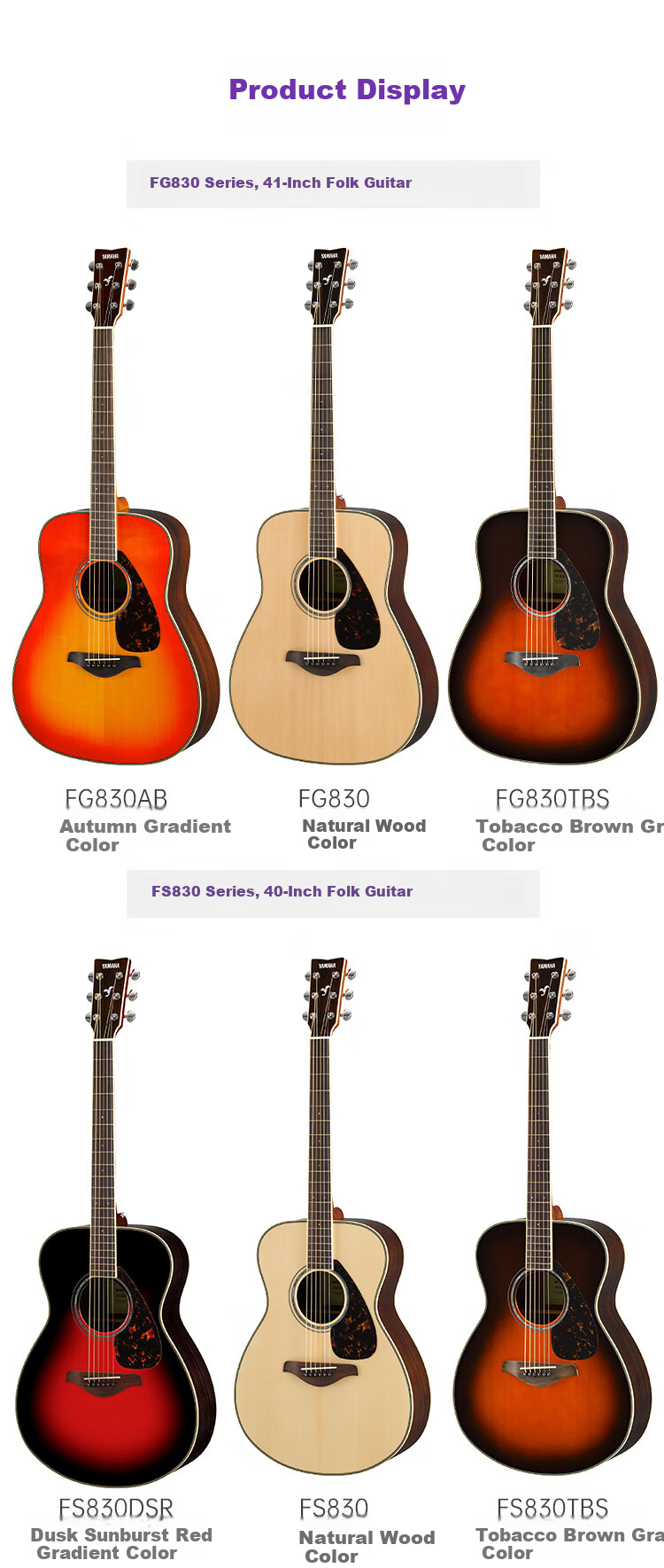 YAMAHA FGX830C Acoustic-Electric Solid Wood Top Guitar, Beginner Folk Guitar, Cutaway Guitar, 41-Inch Natural Wood Color 10