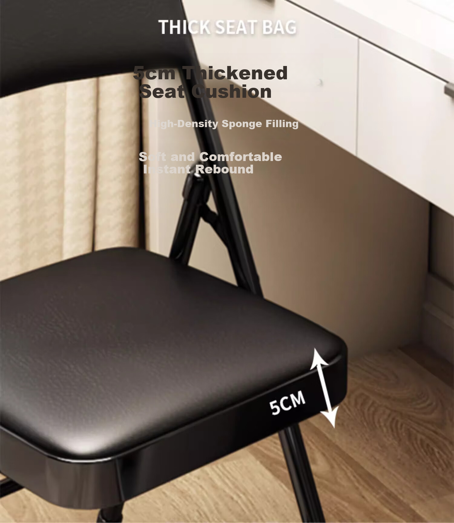 Huayinxuan Folding Chair, Computer Chair, Office Chair, Home Chair, Conference Chair, Training Chair, Dormitory Chair, Dining Chair with Backrest, Portable Seat 14