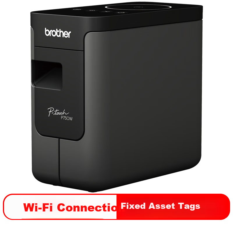 Принтер этикеток Brother PT-P750W, сетевой, для маркировки документов, файлов и контрактов, с Wi-Fi и NFC