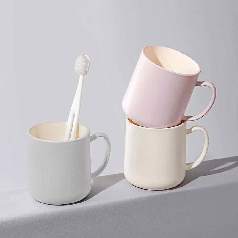 Imakara Couple's High-Quality Mouthwash Cup for Family of Three Or Four, Toothbrush Cup, Bathroom Cup, Oral Care Cup, Toothbrush Holder