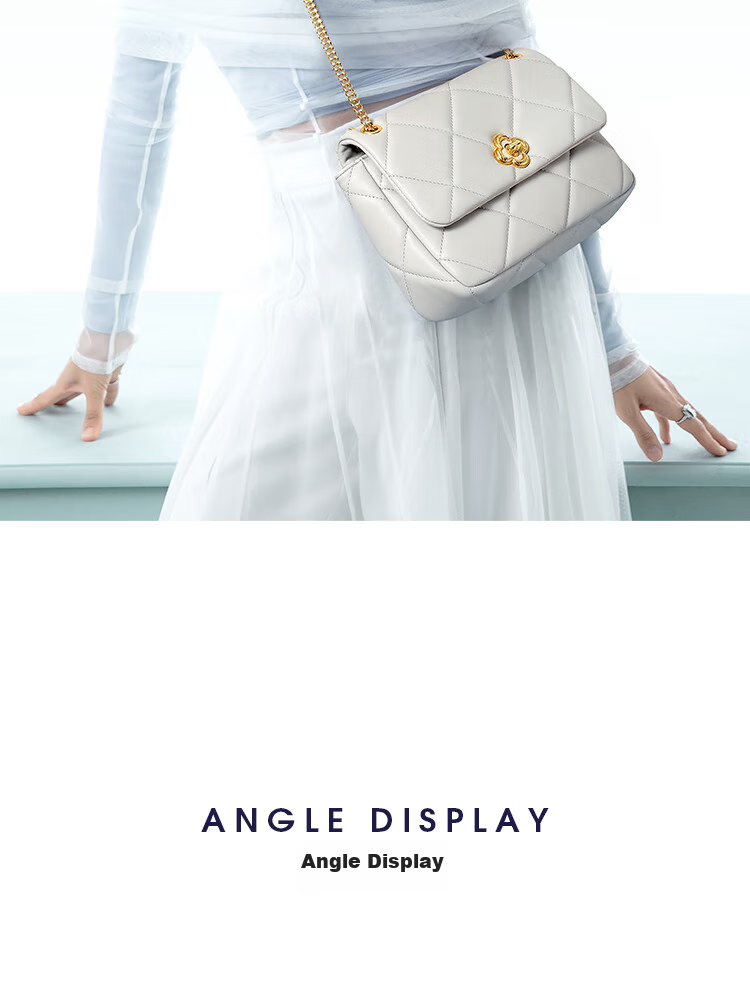 NUCELLE Women's Handbag, 2026 Underarm Chain Light Luxury Chanel-Style Quilted Shoulder Crossbody Bag for Women, Birthday Gift for Girlfriend 23
