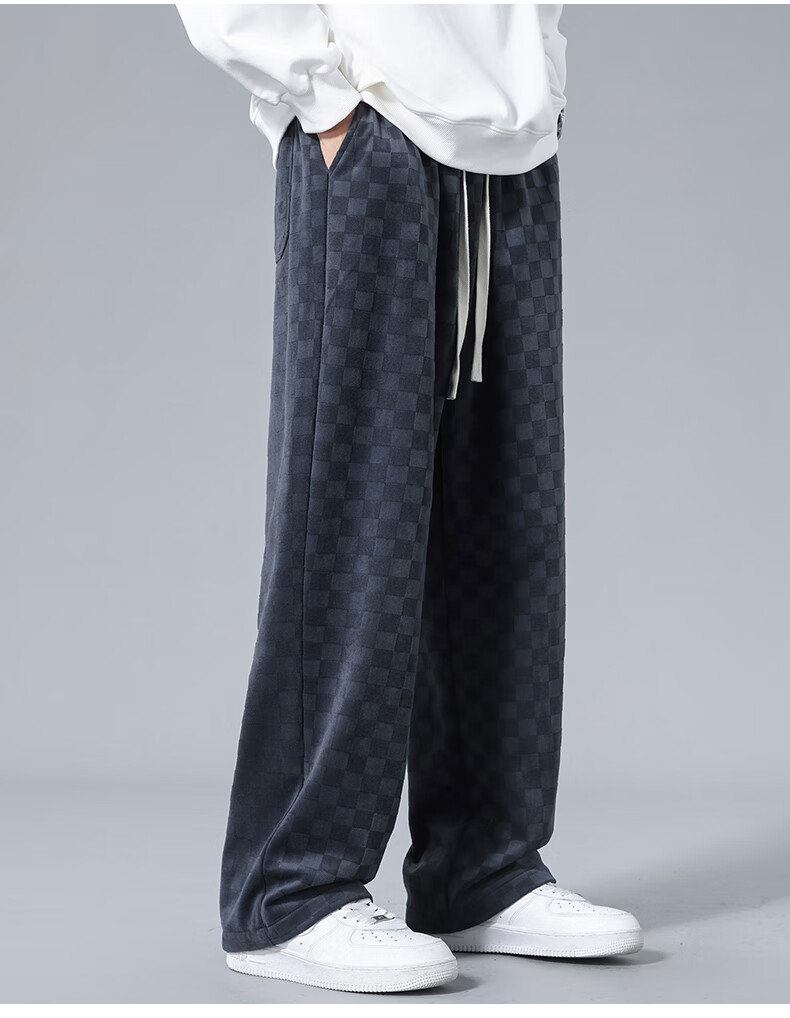 Paul Frank Men's Casual Pants 2025 Autumn New Loose Sweatpants Fashion Trendy Brand Dark Gray M 2