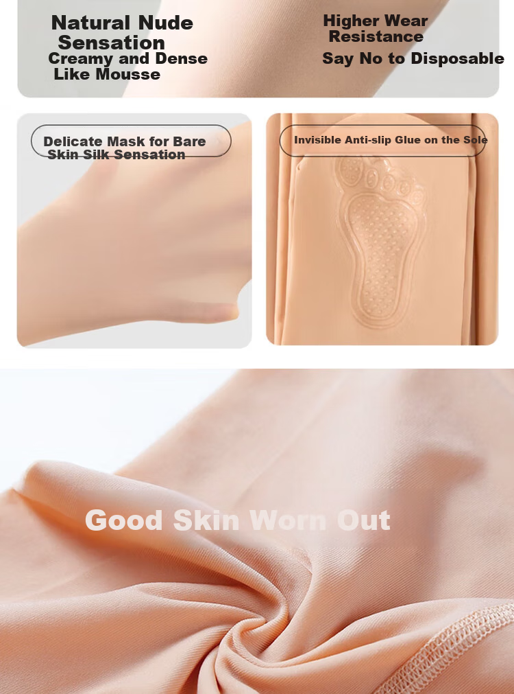 MiiOW [Anti-Snag Steel Stockings] Women's Silk Stockings, Spring And Summer Flesh-Colored Sexy Sheer Leg Beauty Enhancer Pantyhose, 2 Pairs 10