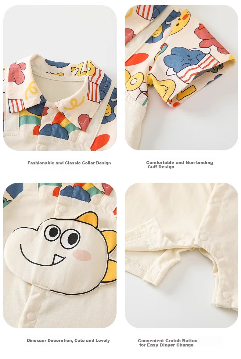 VOONLIE Baby Clothes Summer Outfit, Newborn Boy Romper, Full Moon Hundred Days Short-Sleeve Bodysuit, Summer Thin Onesie 3