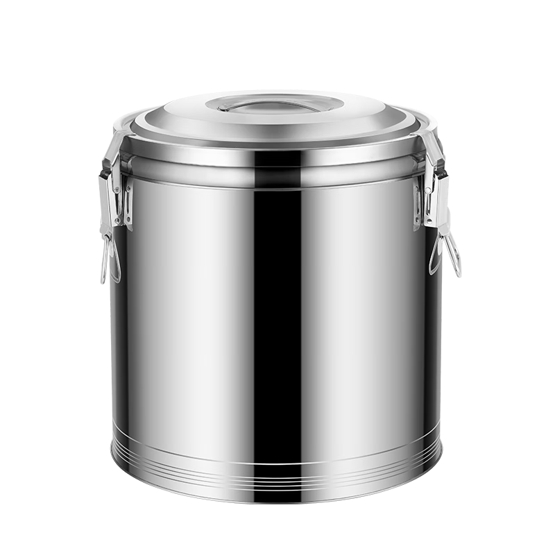 Golden Key Stainless Steel Commercial Double-Layer Insulated Large Capacity Hot Water Bucket Rice and Milk Tea Container Canteen Soup Bucket GK-BW60