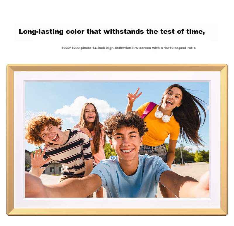 ARZOPA D14Pro 14-inch 2K Ultra HD Digital Photo Frame Smart Cloud Frame Touchscreen Photo Video Player Holiday Gift Recommended 3