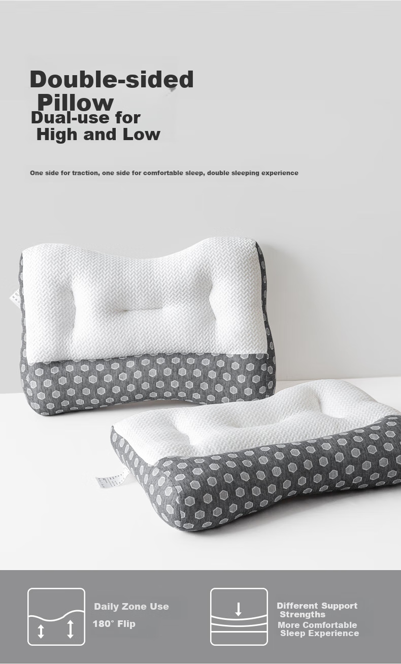 CROWN Pillow, Cervical Spine Protection, Deep Sleep Pillowcase, Adult Men's Sleeping Pillow, Specialized for Sleeping, Non-Sagging, Hotel Use, One Pair for Two 7
