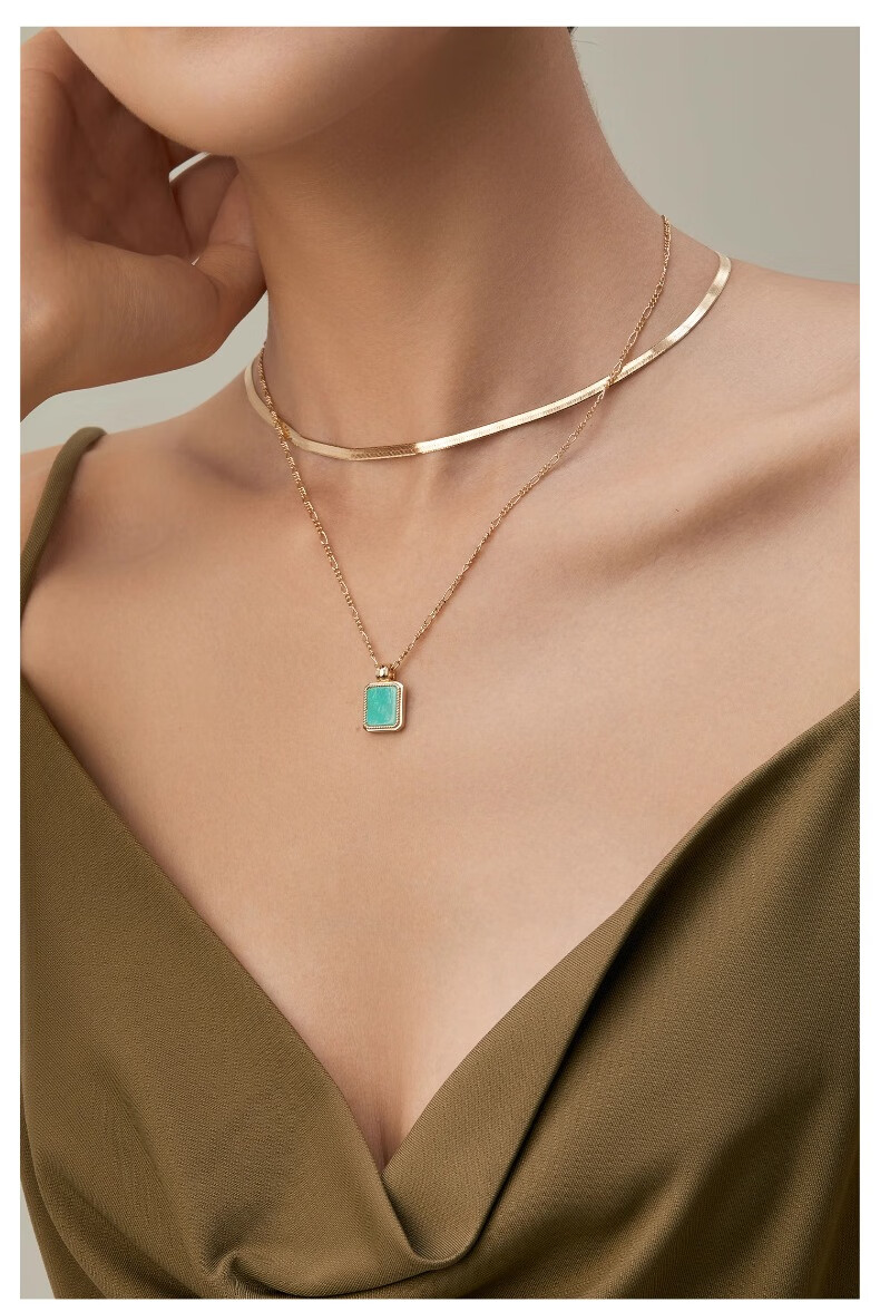 Amber Lollipop OIL FRAME Series Jewelry Necklace for Women, Choker Necklace, Birthday Gift, Practical Present for Girlfriend, Wife, Or Best Friend 6