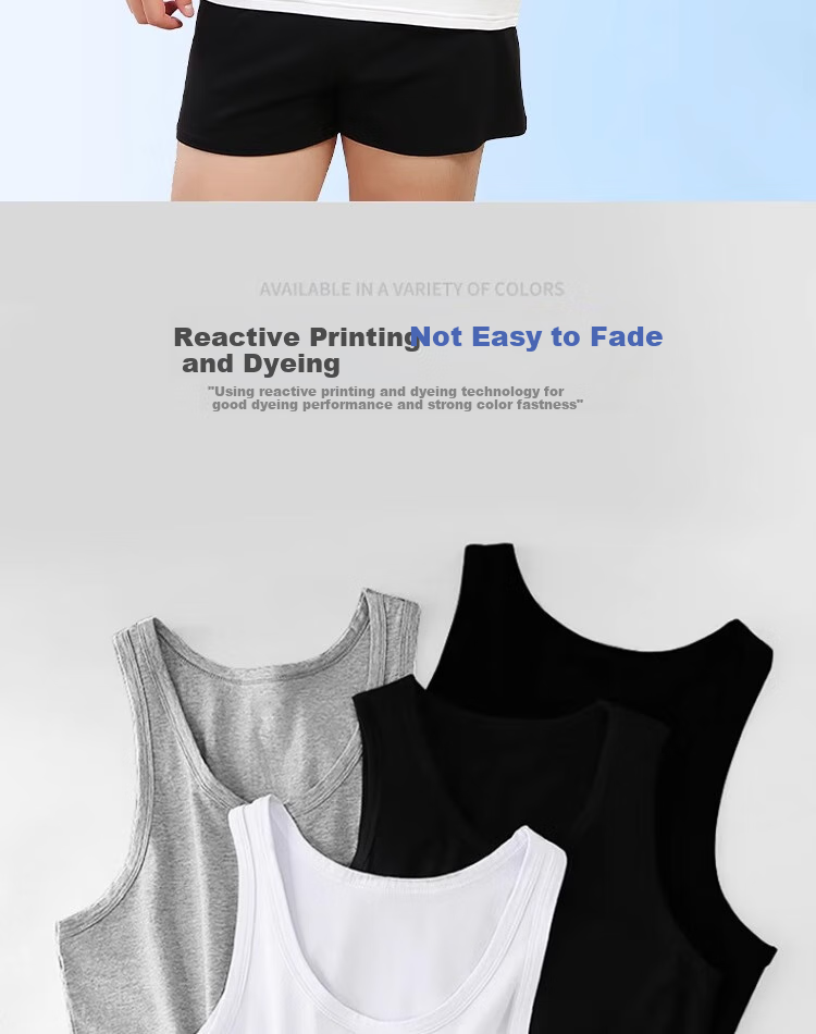 Hengyuanxiang [100% Pure Cotton] Men's Tank Top, Autumn Season, Middle-Aged And Elderly, Large Size, Loose Fit, Antibacterial, Sweat-Absorbing, Sports Undershirt for Me 4