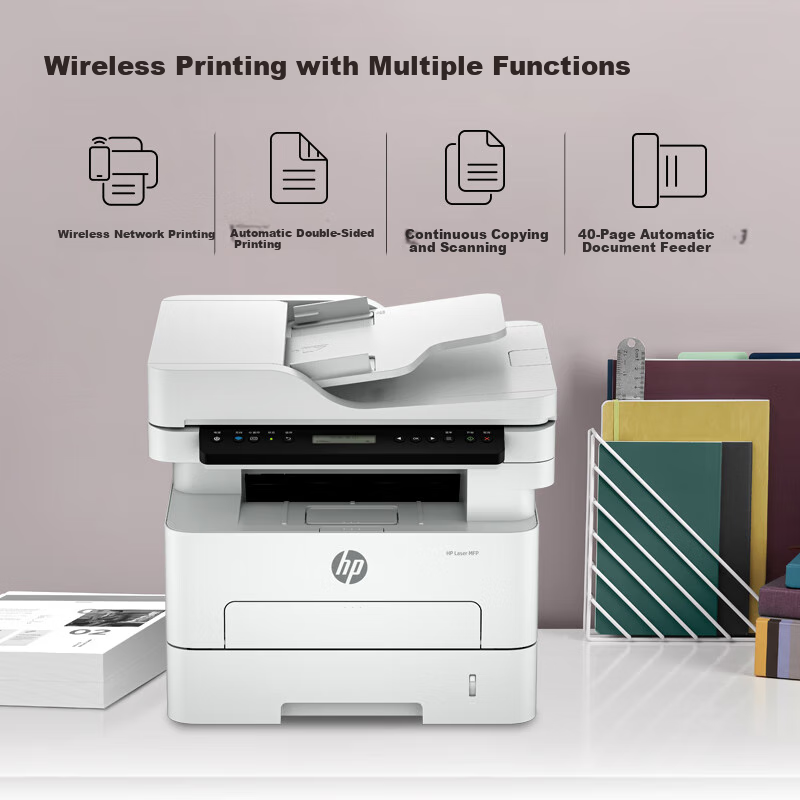 HP 323sdnw Laser Wireless Automatic Duplex Printer, Copier, Continuous Copying And Scanning Black And White All-In Machine for Office Printing with One-Year On-Site Service