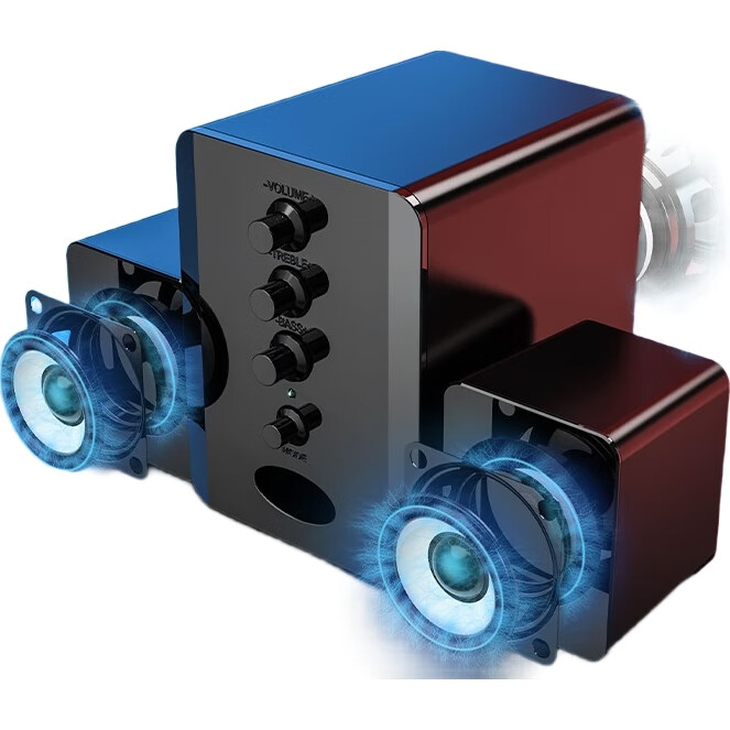 Компьютерная акустика SADA D-202, мультимедийная Bluetooth-колонка, активные настольные колонки, сабвуфер, проводные, совместимые с телефонами и ноутбуками
