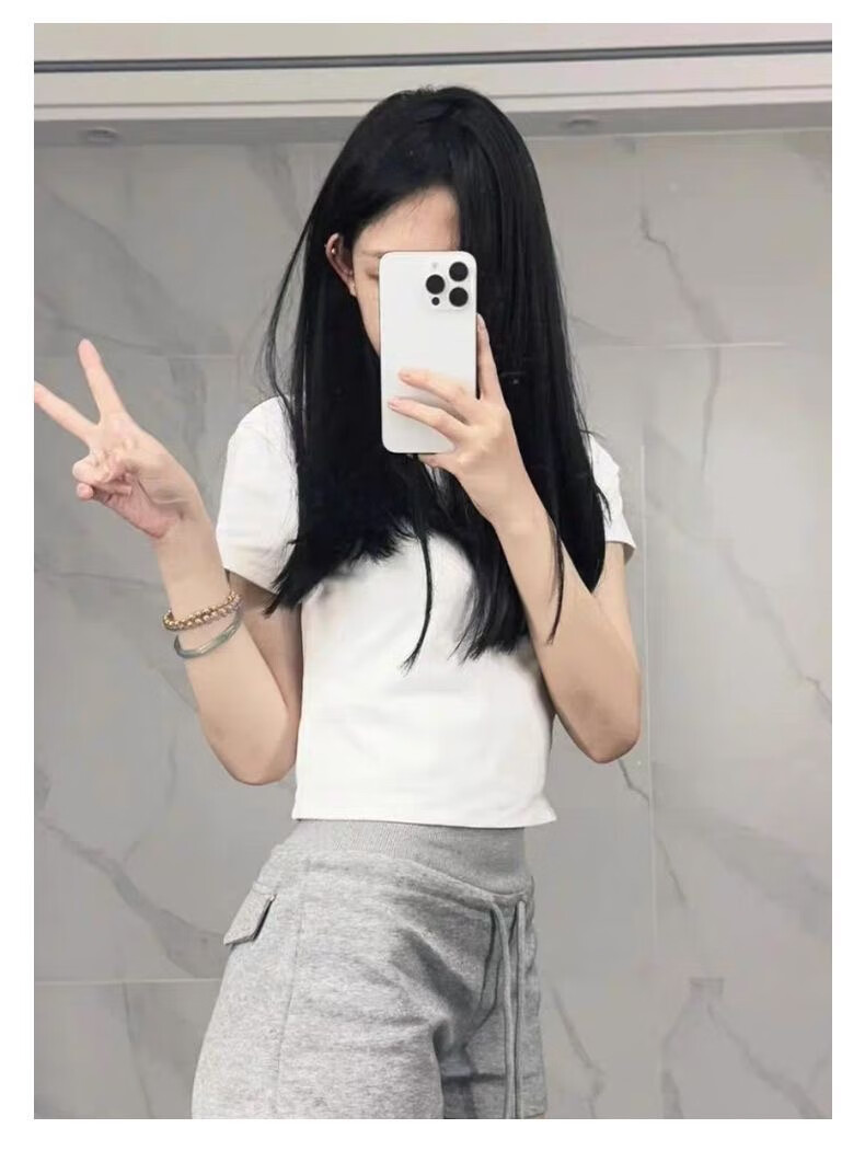 Langsha Women's Sports Shorts 2026 New American Slimming Three-Quarter Casual Drawstring High-Waist A-Line Hot Pants 12
