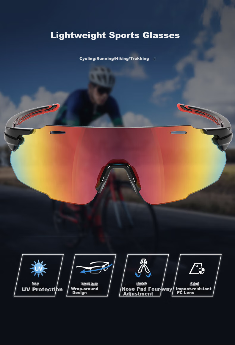 CAXMAN Running Glasses for Men And Women, Professional Marathon-Specific Outdoor Sunglasses, Cycling Hiking UV Protection Sports Sunglasses 4
