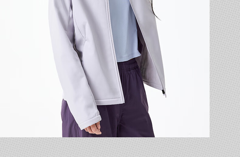 361° Women's Jacket, Autumn And Winter, Triple Protection, Fleece-Lined, Sports Casual Windproof Jacket, Clothing 662544603-2 36