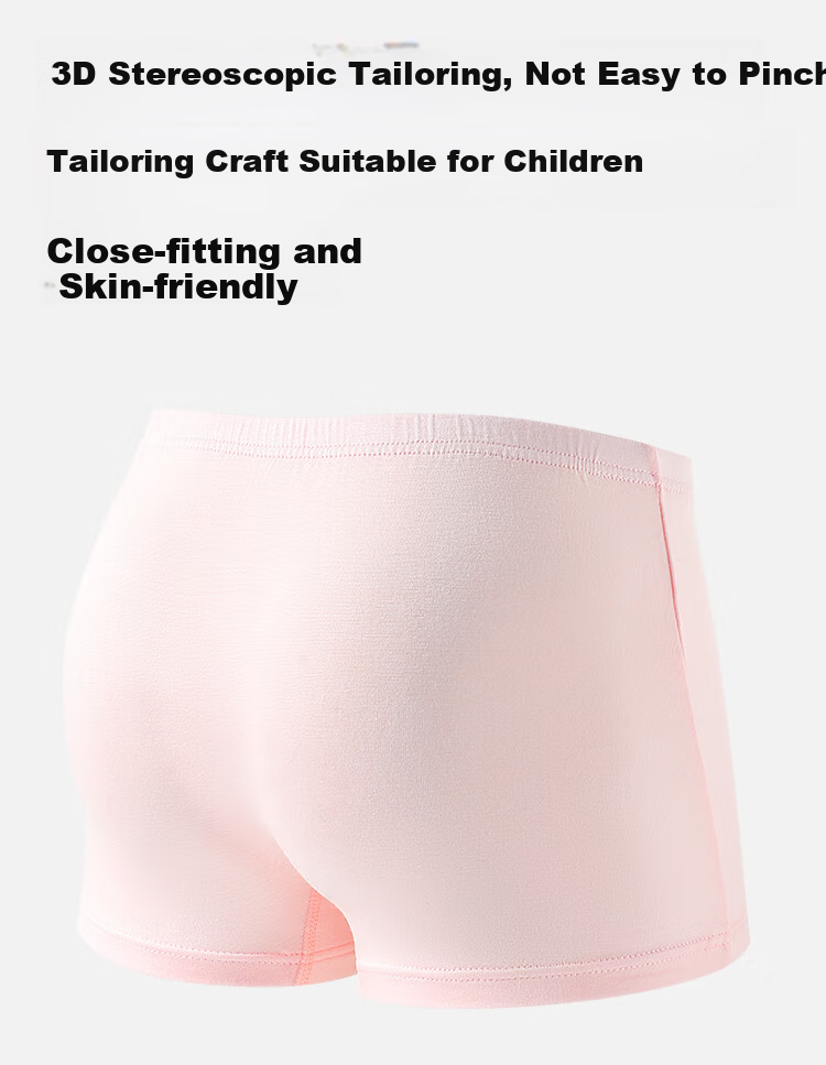 Bingxuemumian Children's Underwear, Girls' Ice Silk Thin Summer Modal Boyshorts, 7A Antibacterial Seamless Mid to Big Kids' Boxer Briefs 10