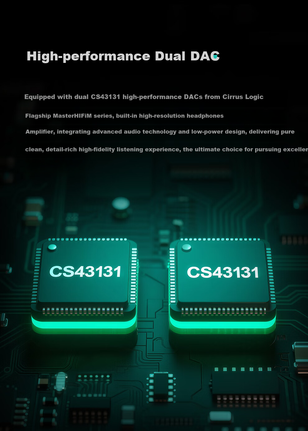 HiBy FC4 Screen Version, Haibei Decoding Earphone Amplifier Portable Android Apple Small Tail DSD Hard Decoding HIFI Mobile Decoder Computer Sound Card, Green, Decoder 4