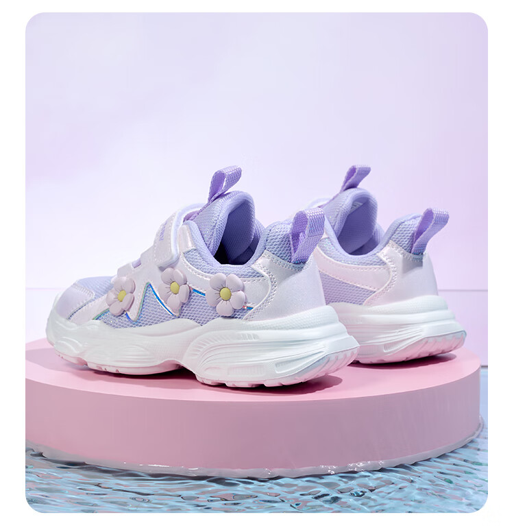 Disney Girls' Outdoor Sports Shoes Autumn Casual Breathable Running Shoes Pink Size 27 1