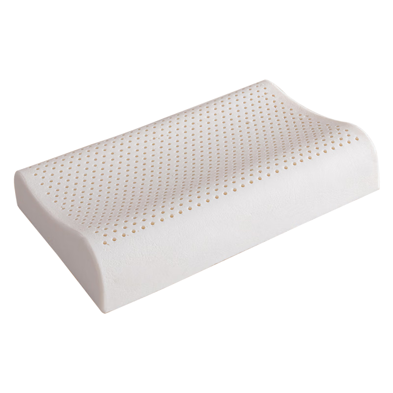 La Torretta Pure Latex Pillow, 93% Natural Latex, Imported from Thailand, Adult Cervical Spine Support Pillow Core, Wave Pillow, Medium Pillow