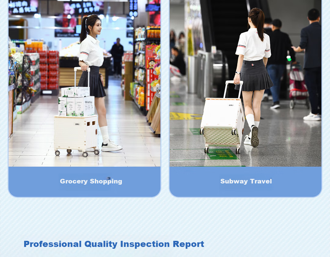 Deli Supermarket Trolley Shopping Cart Hand-Pushed Grocery Cart Camping Pull Rod Luggage Cart Vegetable Cart Folding 75kg 14