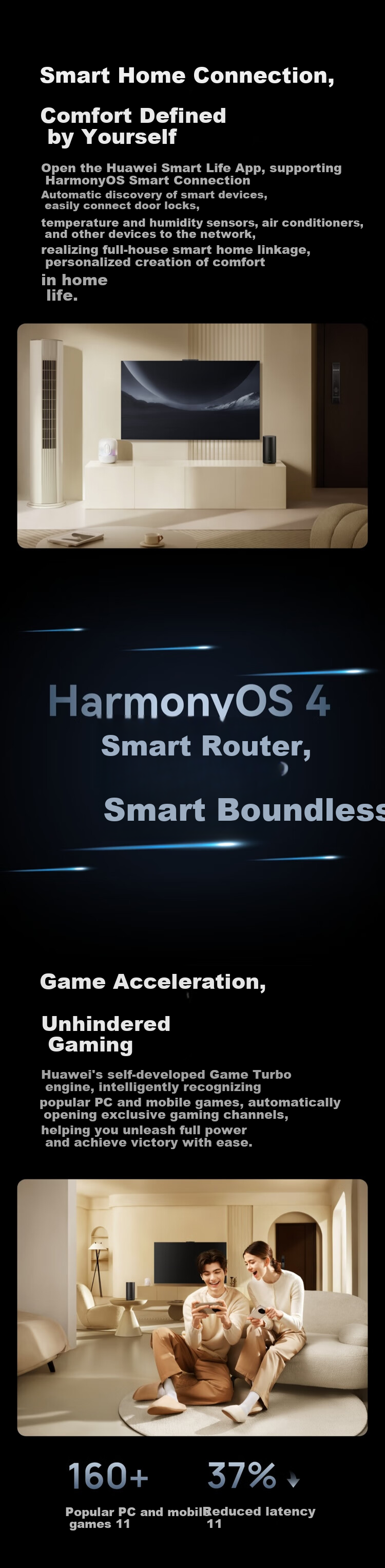 HUAWEI Router X1 with Built-In Star Flash Gateway, 11 Antenna Array, Wi-Fi 7 Router, Gigabit Wall-Penetrating, Whole-House Coverage, Supports Pura 90 WiFi7+ Acceleratio 5