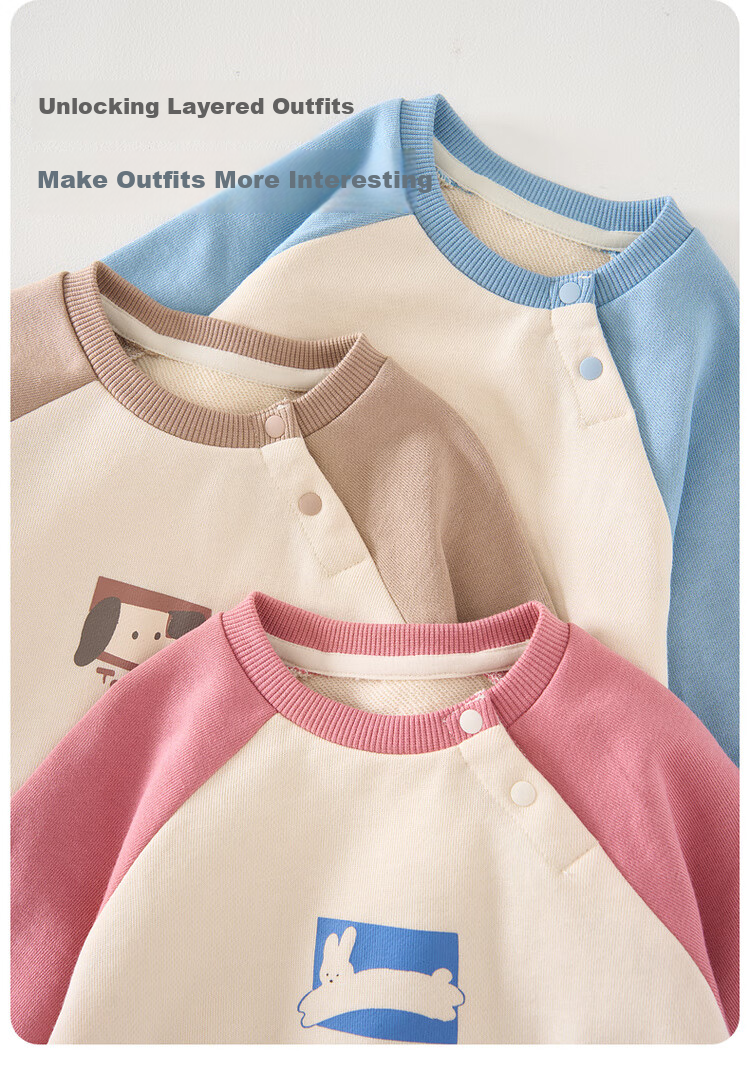 TONGTAI Baby Romper for Spring And Autumn, Unisex Infant Clothing, Children's Onesie TS41Q089-DS Pink 66cm 3