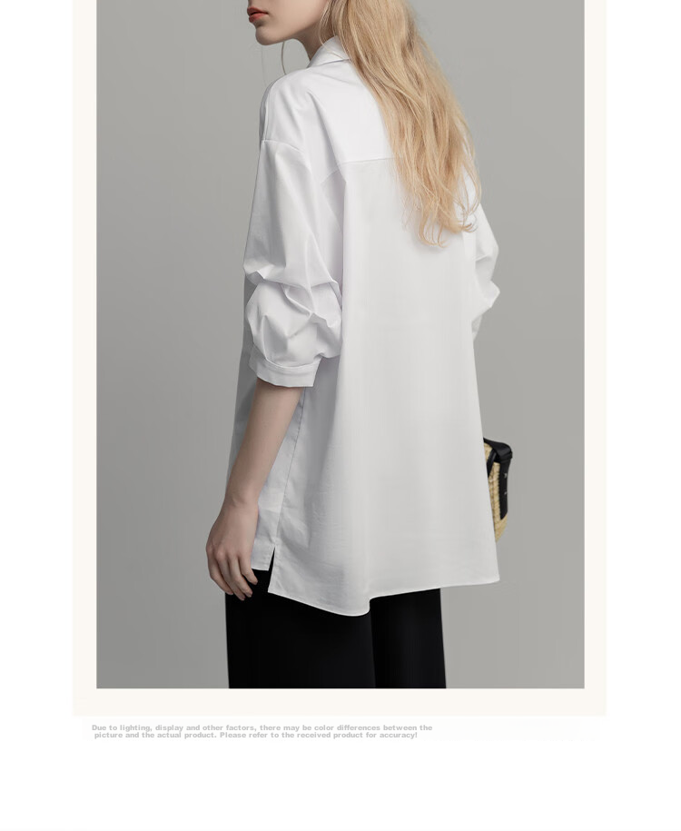 Demana [Smart Commuting] Summer Elegant Bookish V-Neck Stacked Sleeve Comfortable Slimming Shirt for Women 13