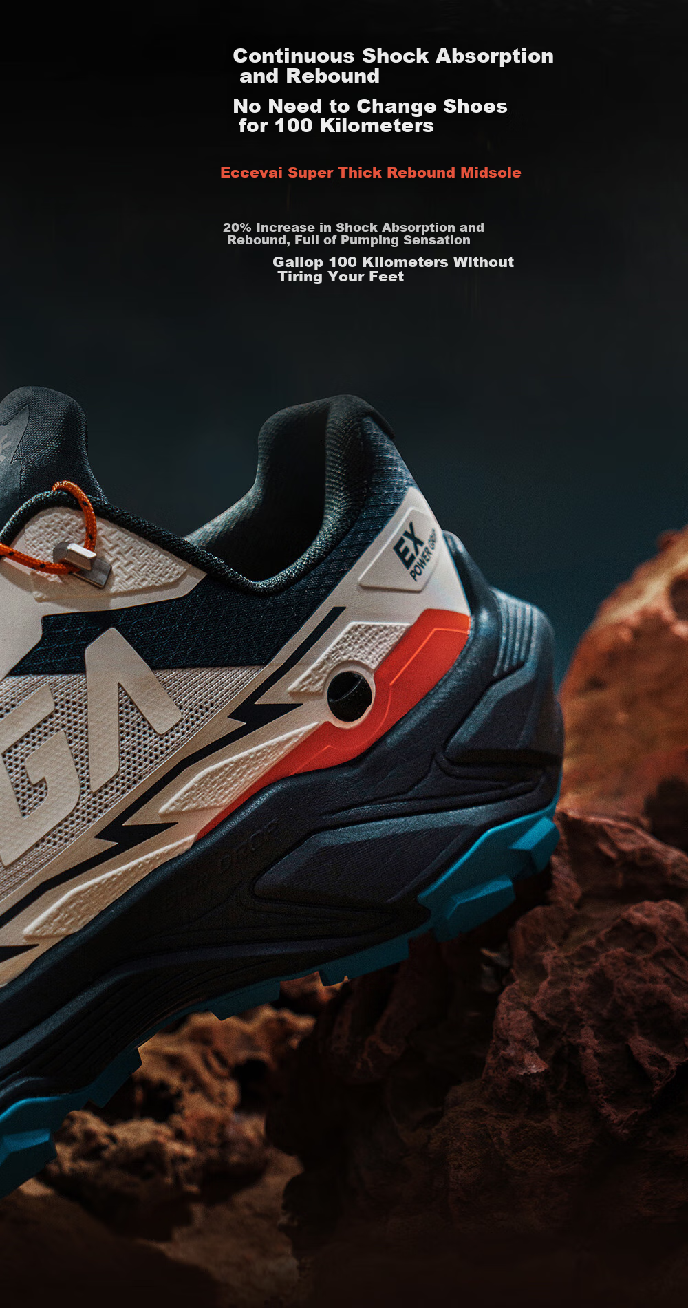 KAILAS FUGA [New Model] Kailash FUGA EX3 Breathable Shock-Absorbing, Non-Slip Low-Top Trail Running Shoes for Me 6