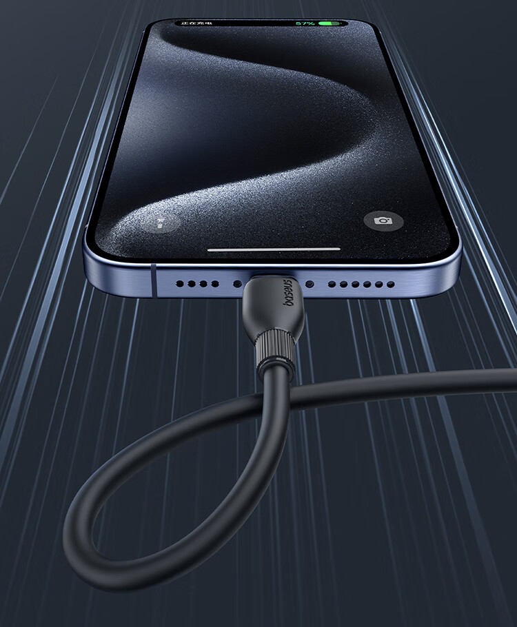 Baseus Dual-Head Type-C Charging Cable PD 100W Super Fast Charge Data Cable for Huawei Honor Xiaomi Apple iPhone 17/16/15 iPad Laptop Car Use 2m Blue 9