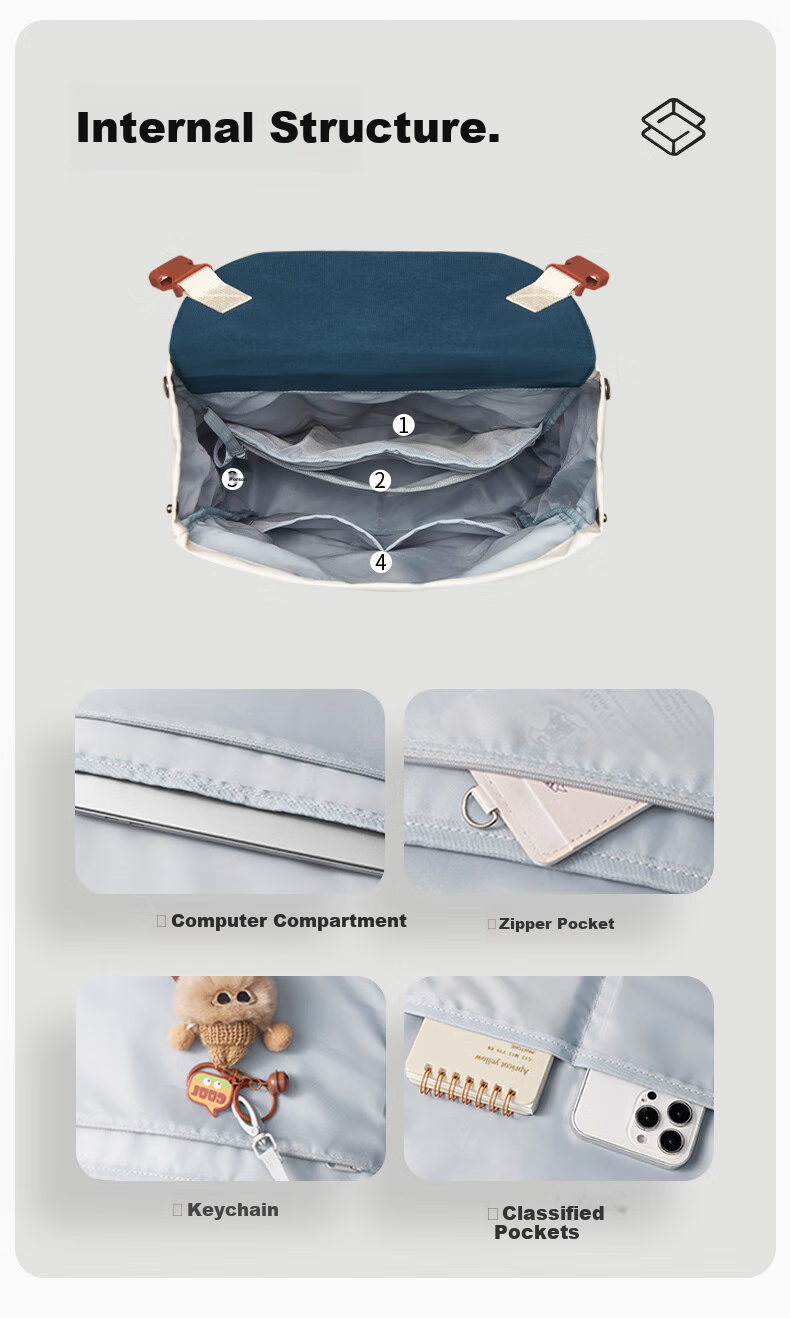 Mr.ace Homme Greedy Cute Snake New Large Capacity Backpack Casual Cute Shoulder Bag for College Students Lightweight Backpack Twilight Blue 5