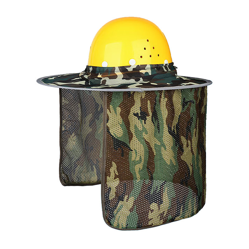 Mandelay Safety Helmet Sunshade Hat Summer Construction Breathable Protective Sun Visor Large Brim Camouflage for Men and Women