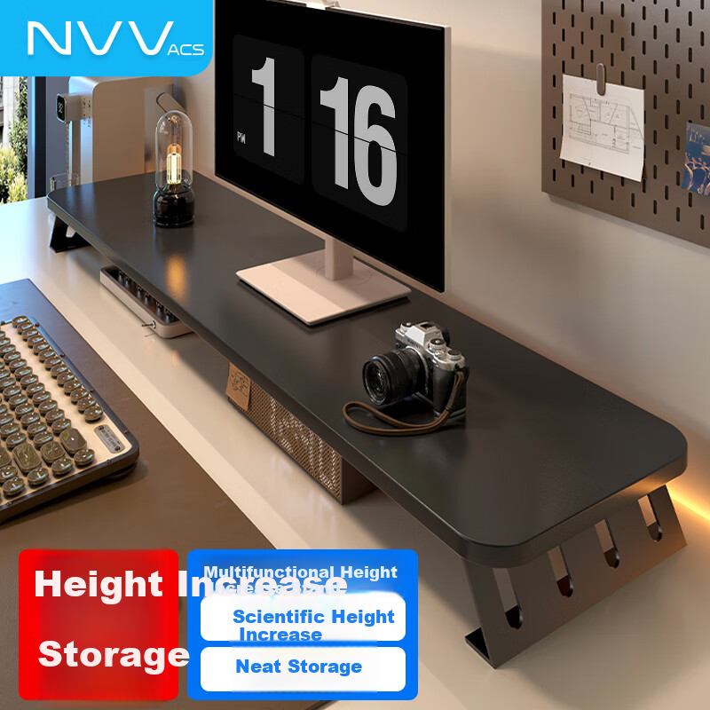 Подставка для монитора NVV NP-2980 Черный, настольная подставка для ноутбука, органайзер для рабочего стола