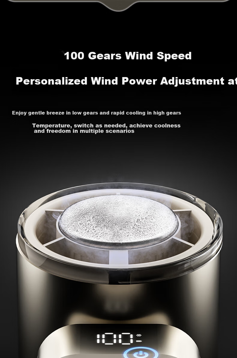PHILIPS Handheld Fan with Semiconductor Cooling, Foldable Ice Pack, 100 Speeds, Ultra-High Ice Sensation, Rechargeable Mini Desktop Fan, Outdoor Electric Fan Gift ACR3144PX 7