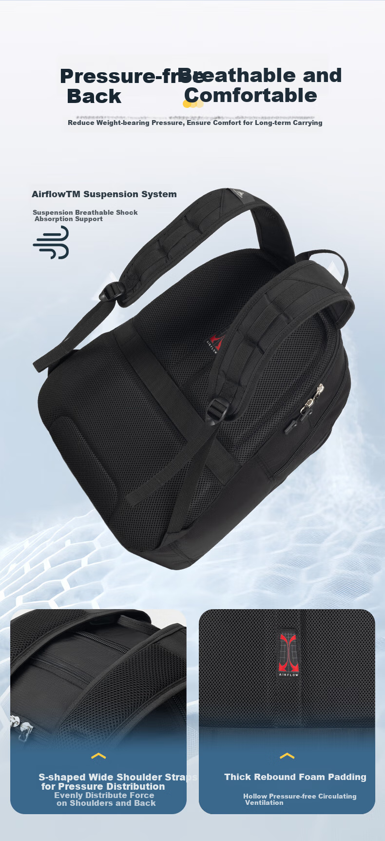 High Sierra Commuter Backpack, New from Xueli Brand, Outdoor Hiking Bag for Men And Women, Large Capacity Laptop Bag, Durable Backpack 9