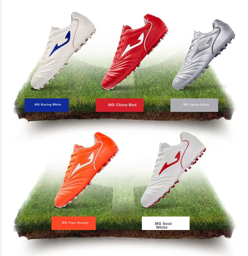 JOMA Kangaroo Leather Soccer Cleats for Men, Women, Adults, Teenagers And Children MG Studs Professional Competition Football Training Shoes White Size 43 9