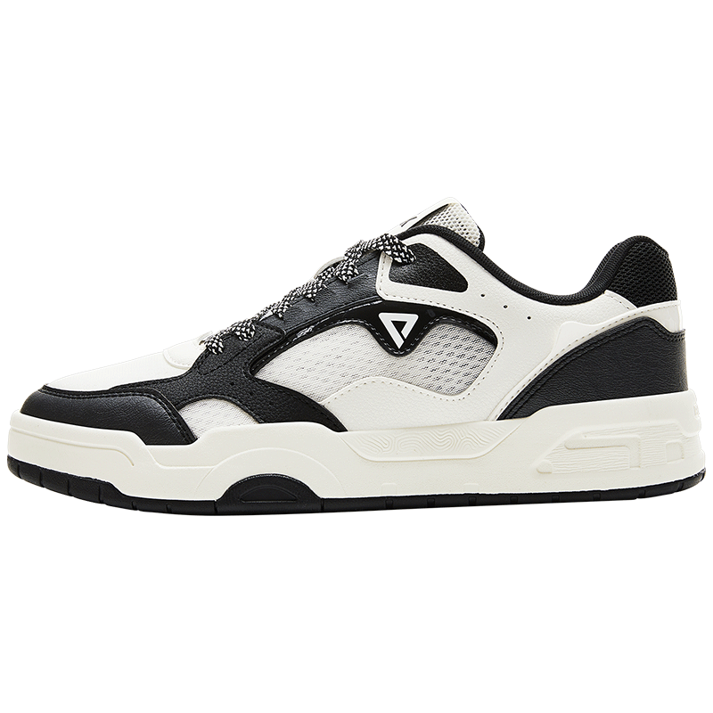 PEAK Taiji White Sneakers for Men, Summer Wear-Resistant Height-Increasing Mesh Shoes, Soft-Soled Running Sports Casual Shoes DB520117