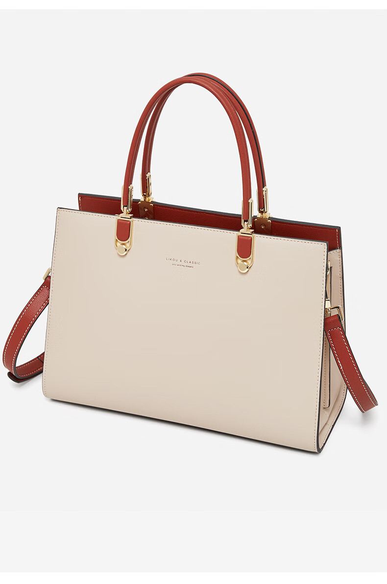 Geshiman Women's Minimalist Shoulder Crossbody Bag Large Capacity Commuter Mom Bag Birthday Gift 7231 Beige 11