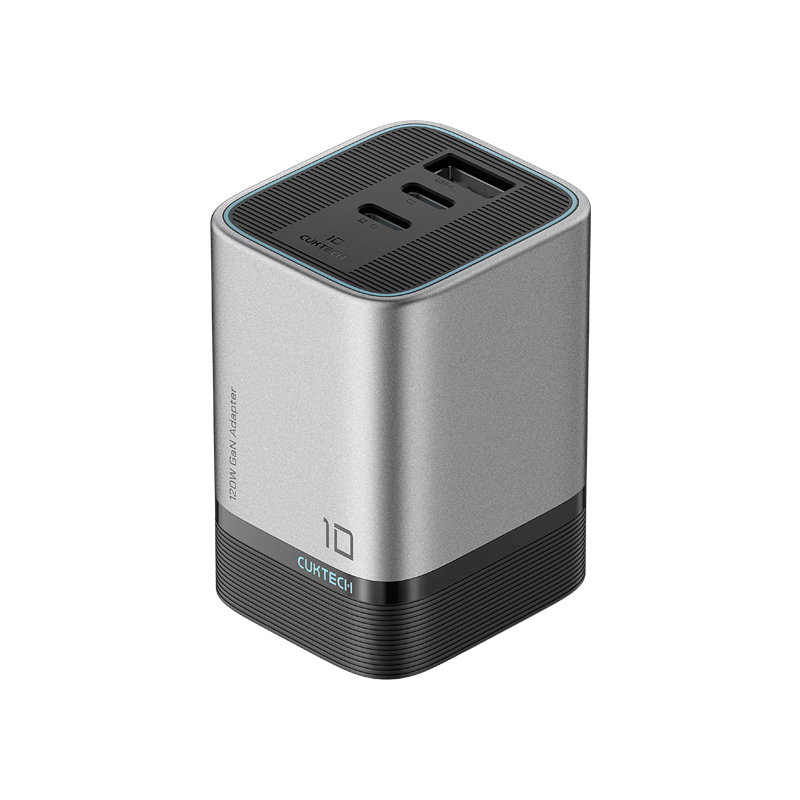 CUKTECH Cool State Tech No.10 Super Power Mini GaN Charger Single Unit 120W/100W Fast Charging Adapter Compatible with Apple 17, Xiaomi, Huawei Phones/Laptops
