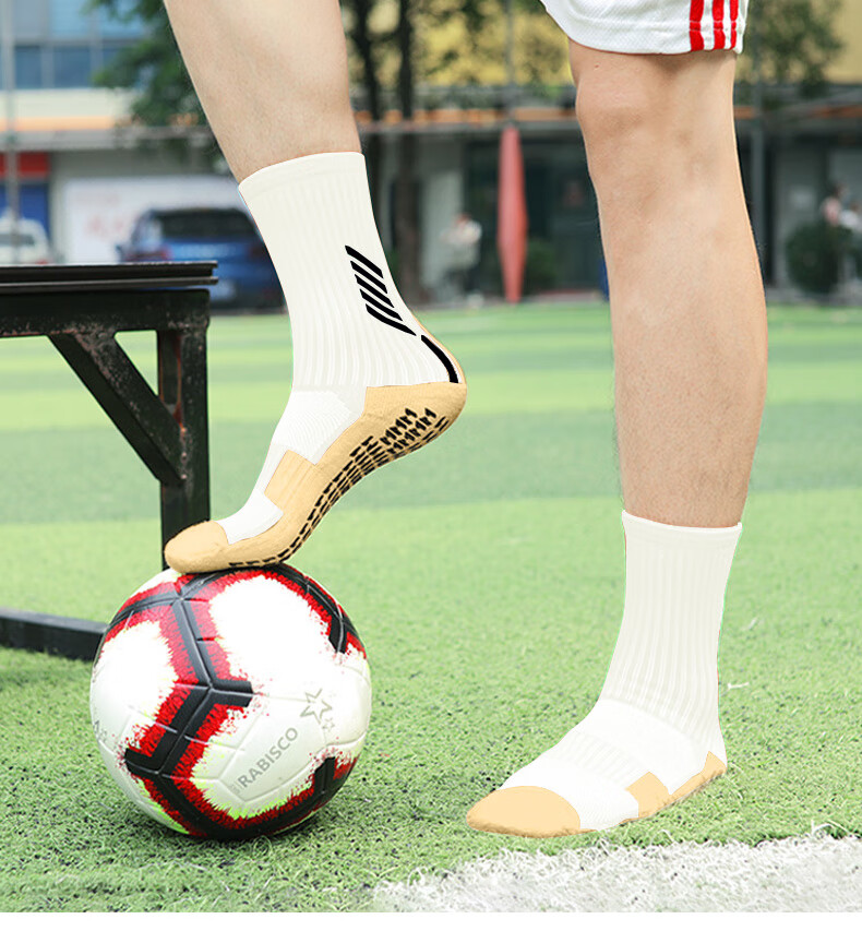 VICTORIATOURIST Football Socks for Kids and Adults 2-Pack Breathable Non-Slip Sports Socks Unisex Running Basketball Short Mid-Calf Socks 3