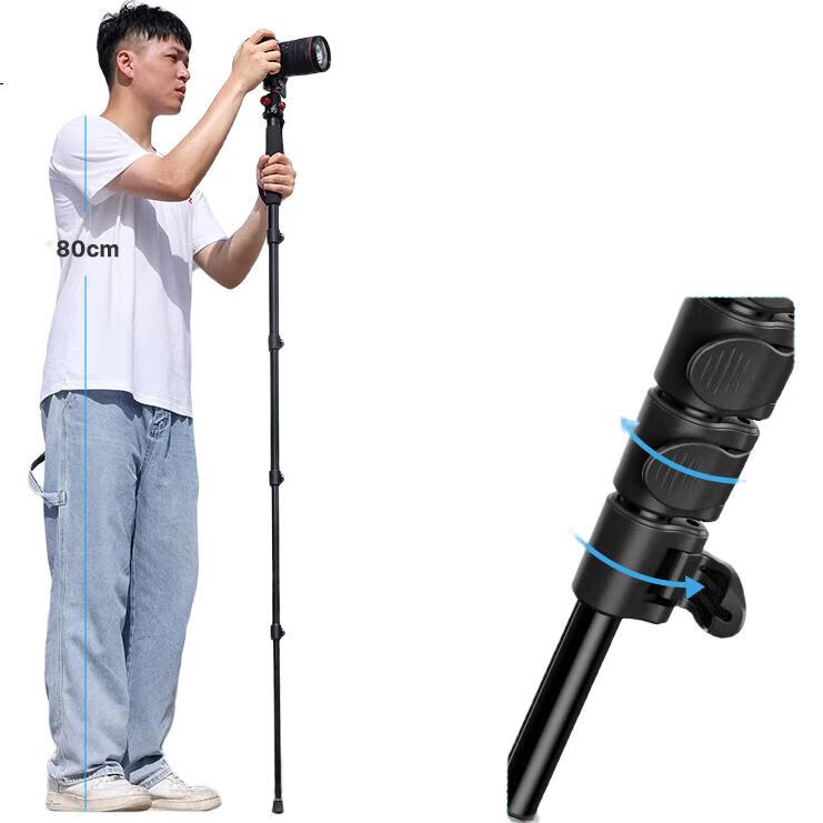 Ulanzi TB12 1.5-Meter Flip-Lock Monopod (без шаровой головки), алюминиевый сплав, легкий штатив для DSLR-камер, монопод для беззеркальных камер, походная стойка