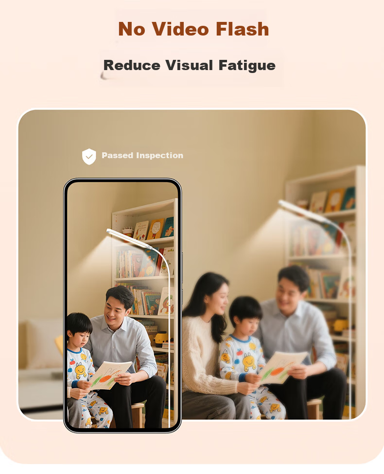 Huipu Floor Lamp Eye Protection for Living Room, Bedroom, Children's Study Room, Student Reading Desk Lamp, Piano Light, Freestanding Puli Guang 8