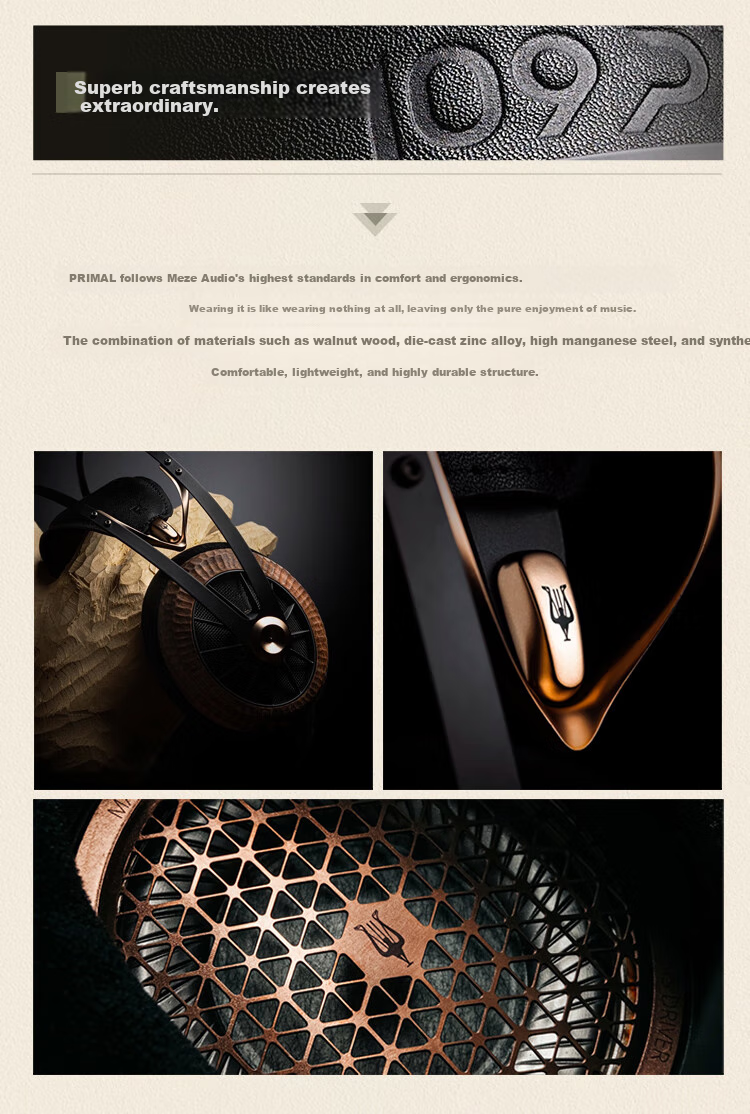 MEZEANTO (Meze) MEZE Audio 109 PRO Primal Over-Ear Headphones, Open-Back Dynamic Wired HIFI Music Headphones, Limited Editio 3