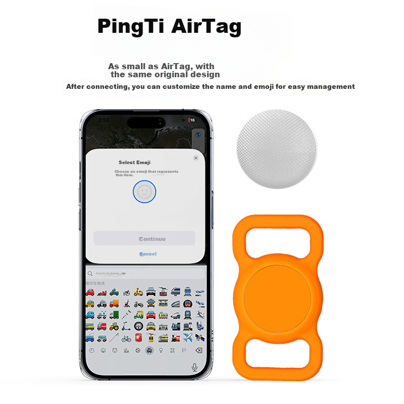 GDGO [Apple Exclusive] Airtag Anti-Loss Locator, Pet Tracker for Cats And Dogs, Waterproof Tag Collar, Sports Tracking Anti-Disassembly Anti-Loss Device, MFi Certified with Rubber Case