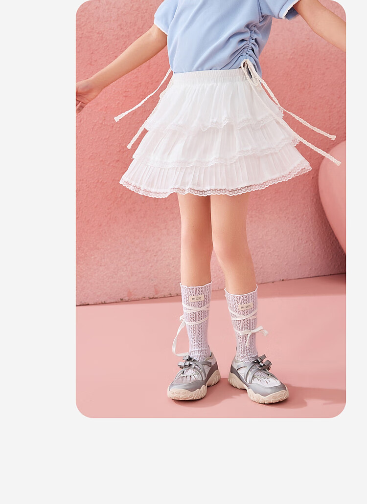 ASK JUNIOR Children's Ballet-Style Short Skirt, Summer Cake Skirt, Girls' Tulle Skirt, Princess Skirt, Half Skirt 4