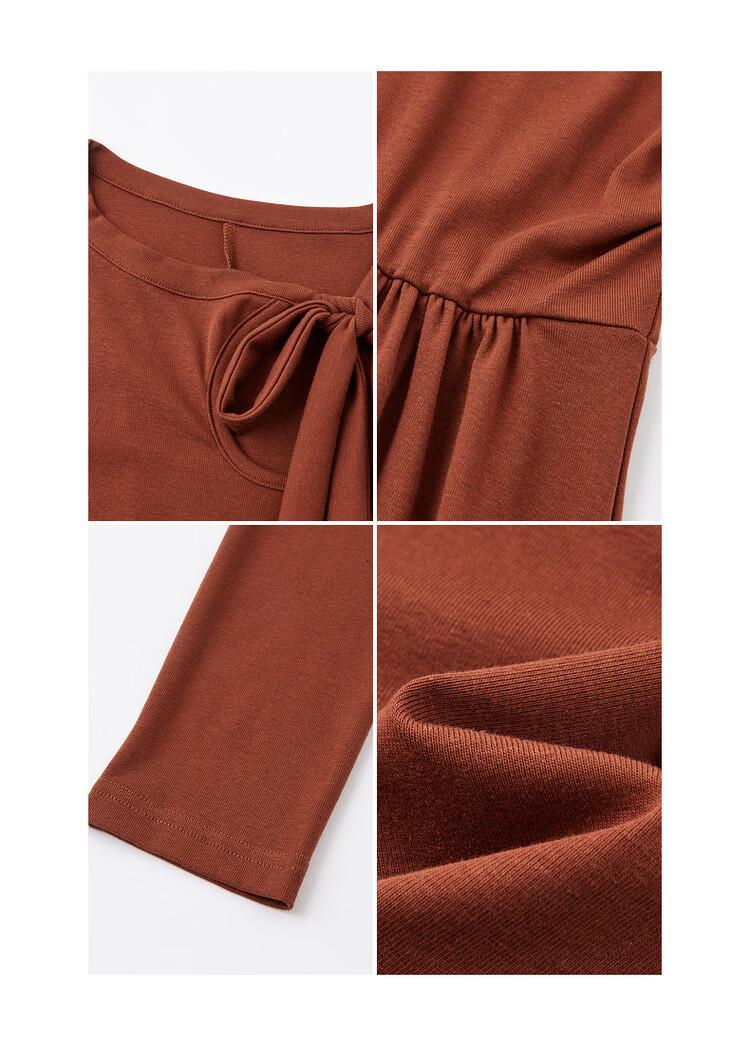 Mt [Xiguang Yingri] Spring And Autumn French Artistic Hollow-Out Strap Vintage A-Line Waist-Cinching Slimming Mid-Length Women's Dress 4