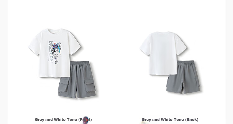 BALABALA [Mall Matching Style] Children's Short-Sleeve Set, Kids' Summer Outfit, Two-Piece Cool-Feeling Set for Boys 6