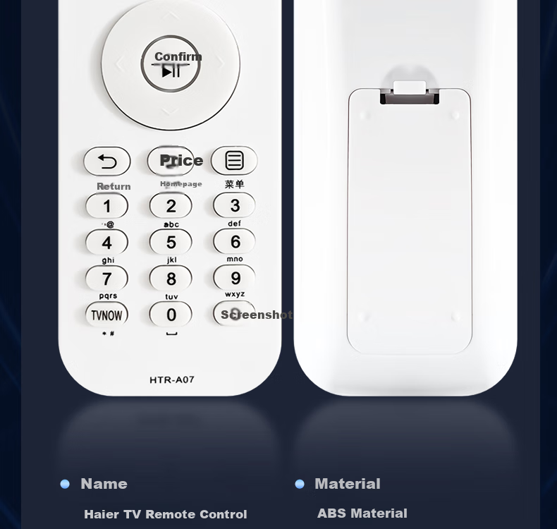 Dongpuli Infrared Remote Control Compatible with Haier TV Models LE32/40A7100L LE50/55A7100L 11