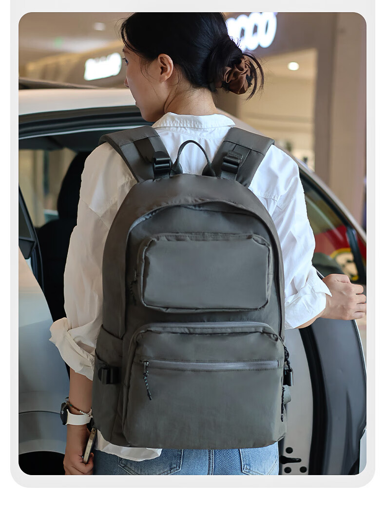 Lenovo Laiku Laptop Backpack Dual Shoulder Bag Travel Casual Backpack Gaming Laptop Bag Unisex Sports Student Business Travel Commuter School Bag Light Green B003 4