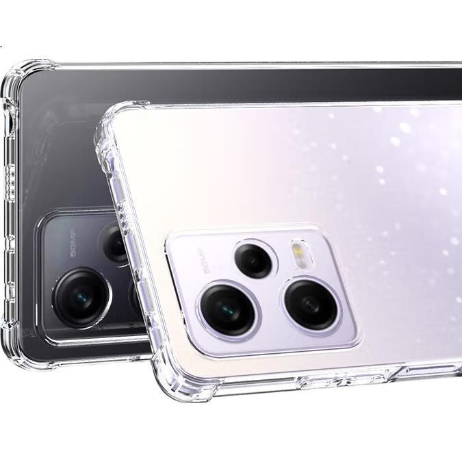 ESCASE Чехол-накладка противоударный для Xiaomi Redmi Note 12 Pro, Прозрачный Белый