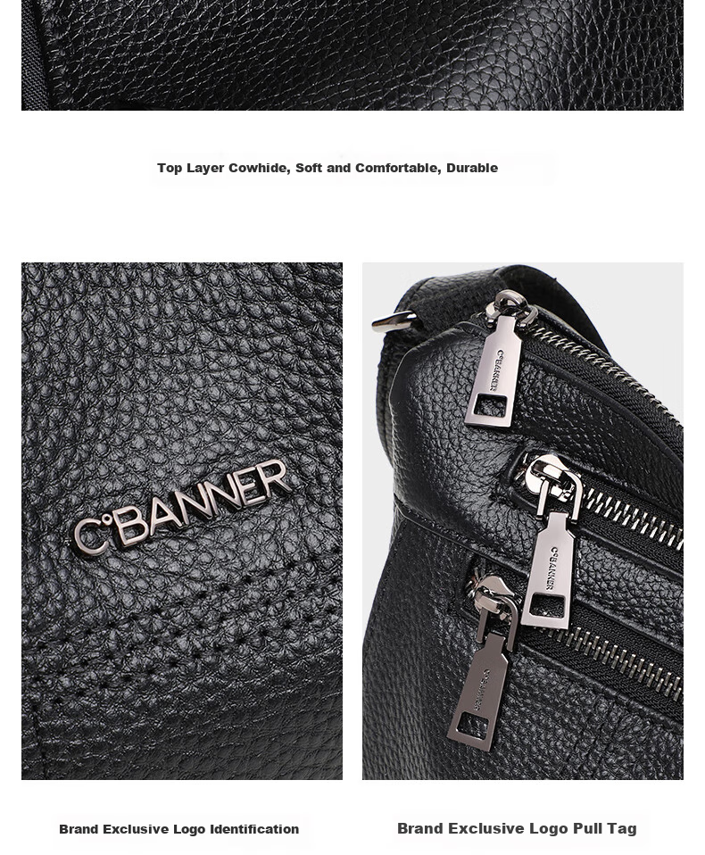 C.BANNER Leather Handbag, Women's Crossbody Bag, Large Capacity, Middle-Aged Mom's Shoulder Bag, Birthday And Mother's Day Gift, Practical Present for Mom 5